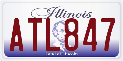 IL license plate ATL847