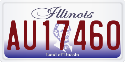 IL license plate AU17460