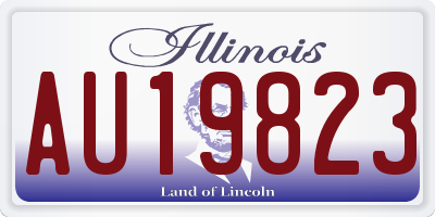 IL license plate AU19823