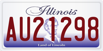 IL license plate AU21298