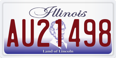 IL license plate AU21498