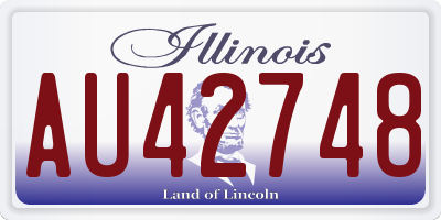 IL license plate AU42748