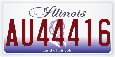 IL license plate AU44416