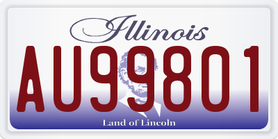 IL license plate AU99801