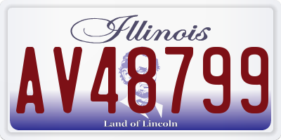 IL license plate AV48799