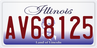 IL license plate AV68125