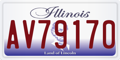 IL license plate AV79170