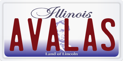 IL license plate AVALAS