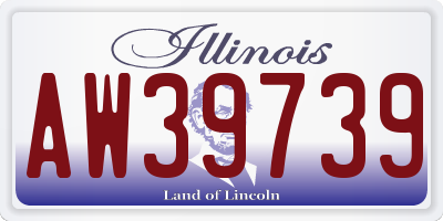 IL license plate AW39739