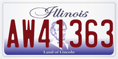 IL license plate AW41363