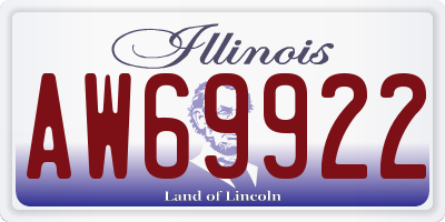 IL license plate AW69922