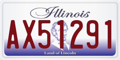 IL license plate AX51291