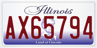 IL license plate AX65794