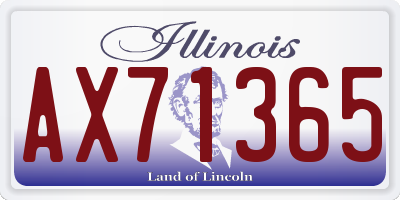 IL license plate AX71365