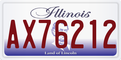 IL license plate AX76212