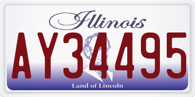 IL license plate AY34495