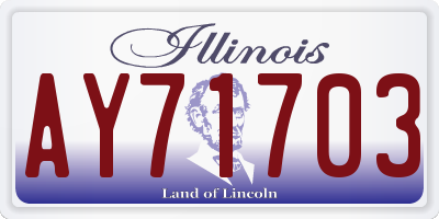 IL license plate AY71703