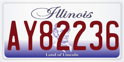 IL license plate AY82236