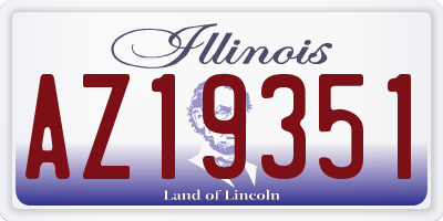 IL license plate AZ19351