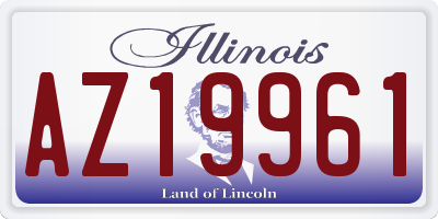 IL license plate AZ19961