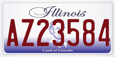 IL license plate AZ23584