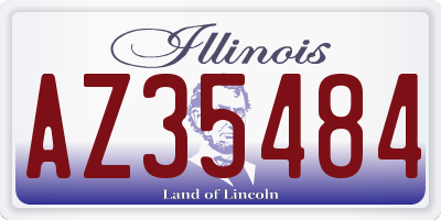 IL license plate AZ35484