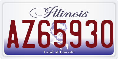 IL license plate AZ65930