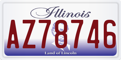 IL license plate AZ78746