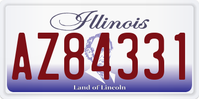 IL license plate AZ84331