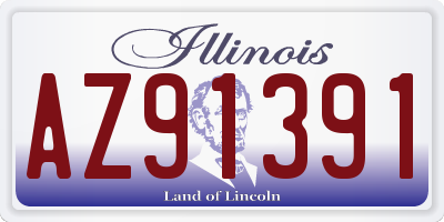 IL license plate AZ91391