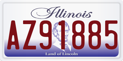 IL license plate AZ91885