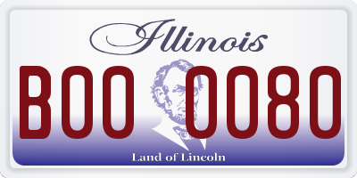 IL license plate B000080