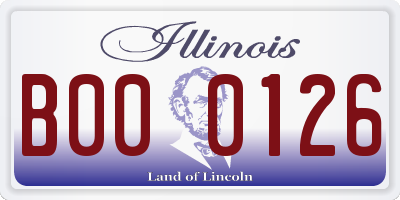 IL license plate B000126