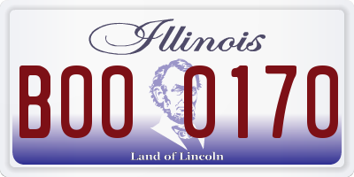 IL license plate B000170