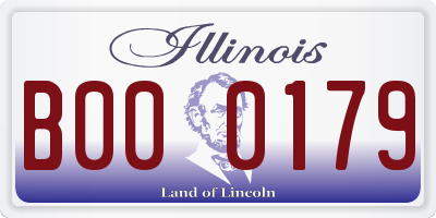 IL license plate B000179