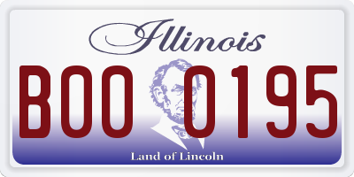 IL license plate B000195