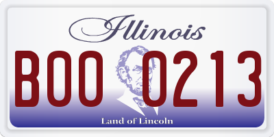 IL license plate B000213