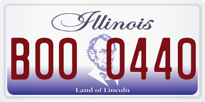 IL license plate B000440