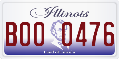 IL license plate B000476