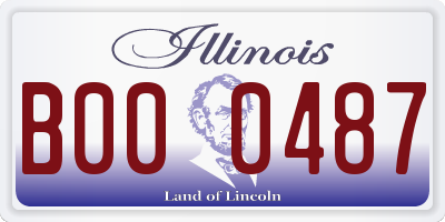 IL license plate B000487