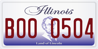 IL license plate B000504