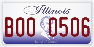 IL license plate B000506