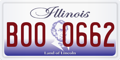 IL license plate B000662