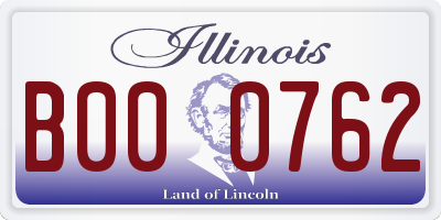 IL license plate B000762