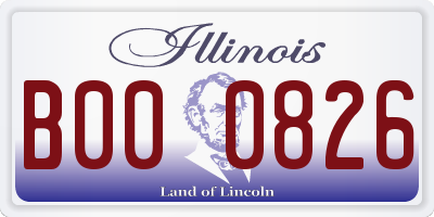 IL license plate B000826