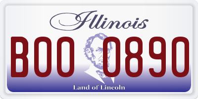 IL license plate B000890