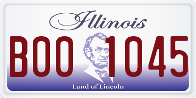 IL license plate B001045