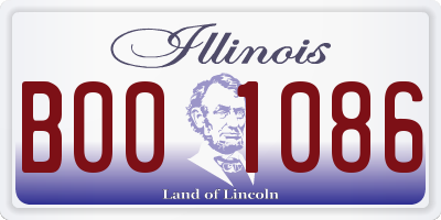 IL license plate B001086