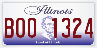 IL license plate B001324