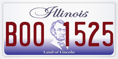 IL license plate B001525